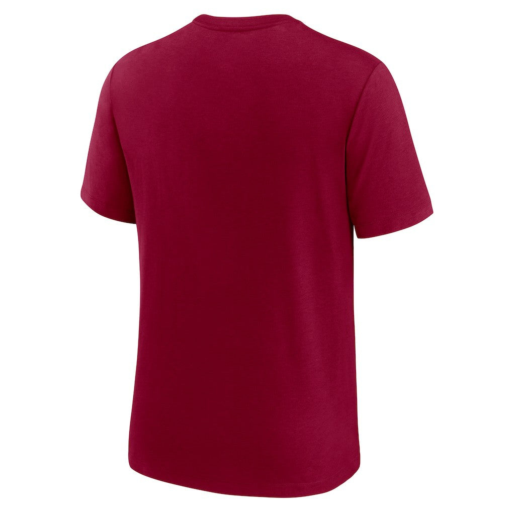 Washington Commanders Playback Logo Tri-Blend T-Shirt - Burgundy | Nike outlet