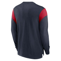 Houston Texans Rewind Playback Helmet Long Sleeve T-Shirt - Heather Navy | Nike for sale