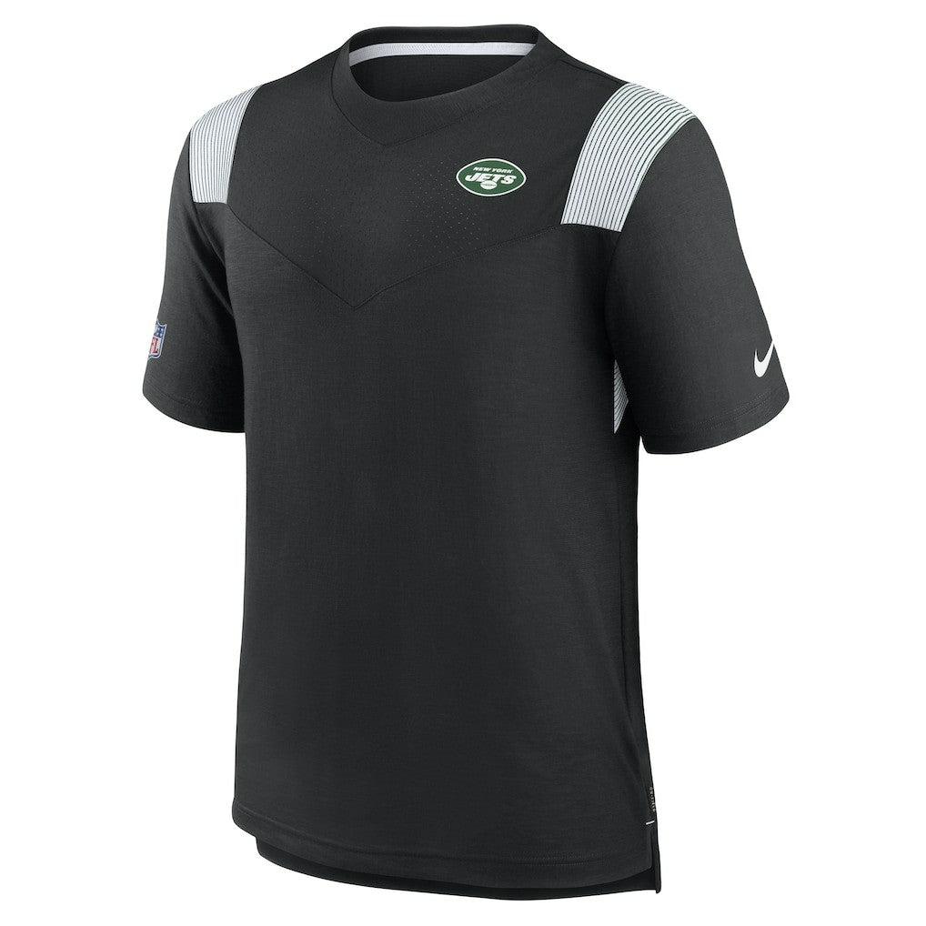 New York Jets Sideline Tonal Logo Performance Player T-Shirt - Black | Nike for sale
