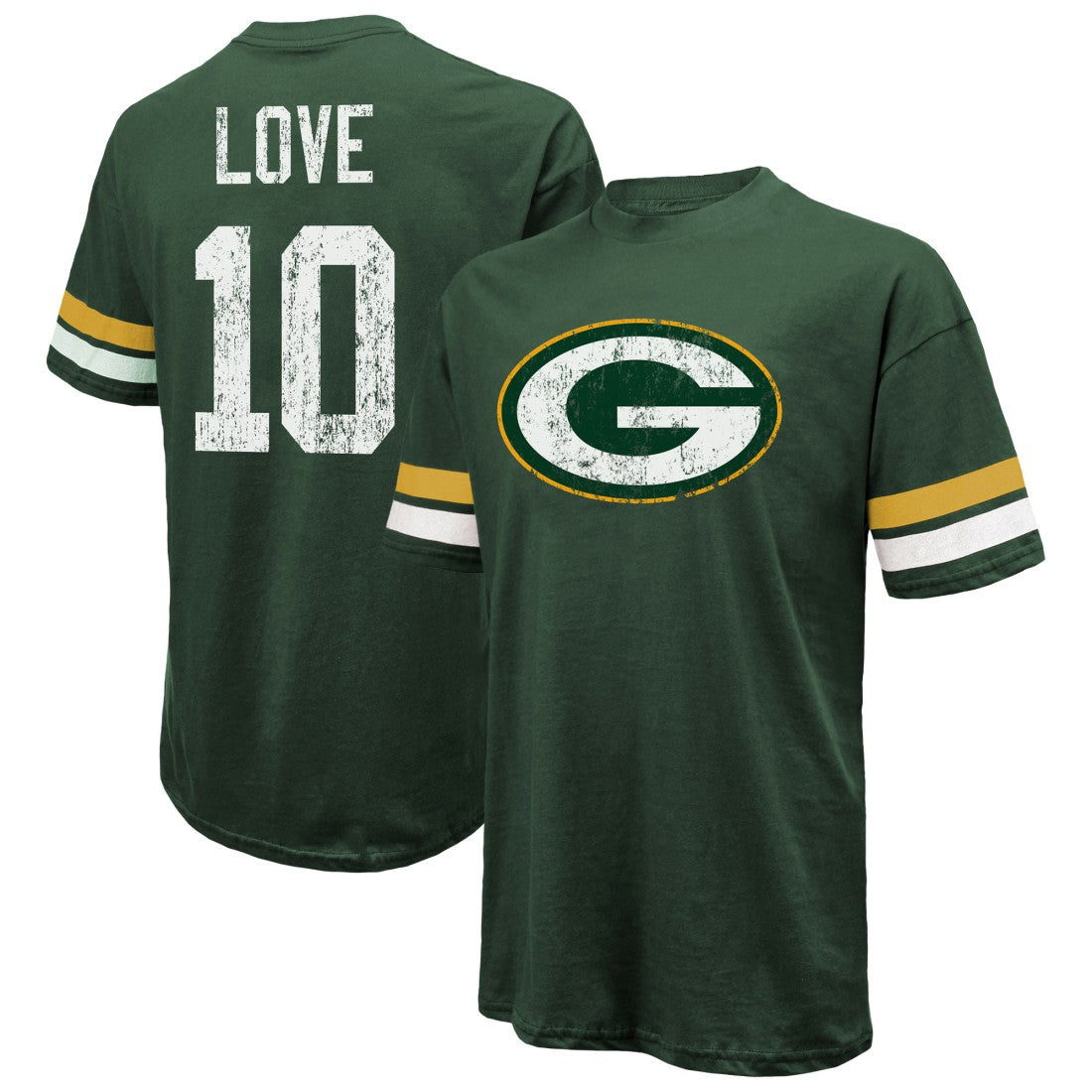Jordan Love Green Bay Packers Majestic Threads Name & Number Oversize Fit T-Shirt - Green online