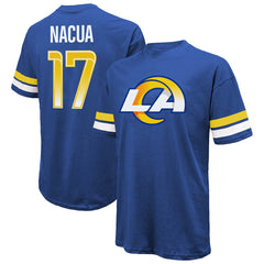 Puka Nacua Los Angeles Rams Majestic Threads Name & Number Oversized Fit T-Shirt - Royal cheap