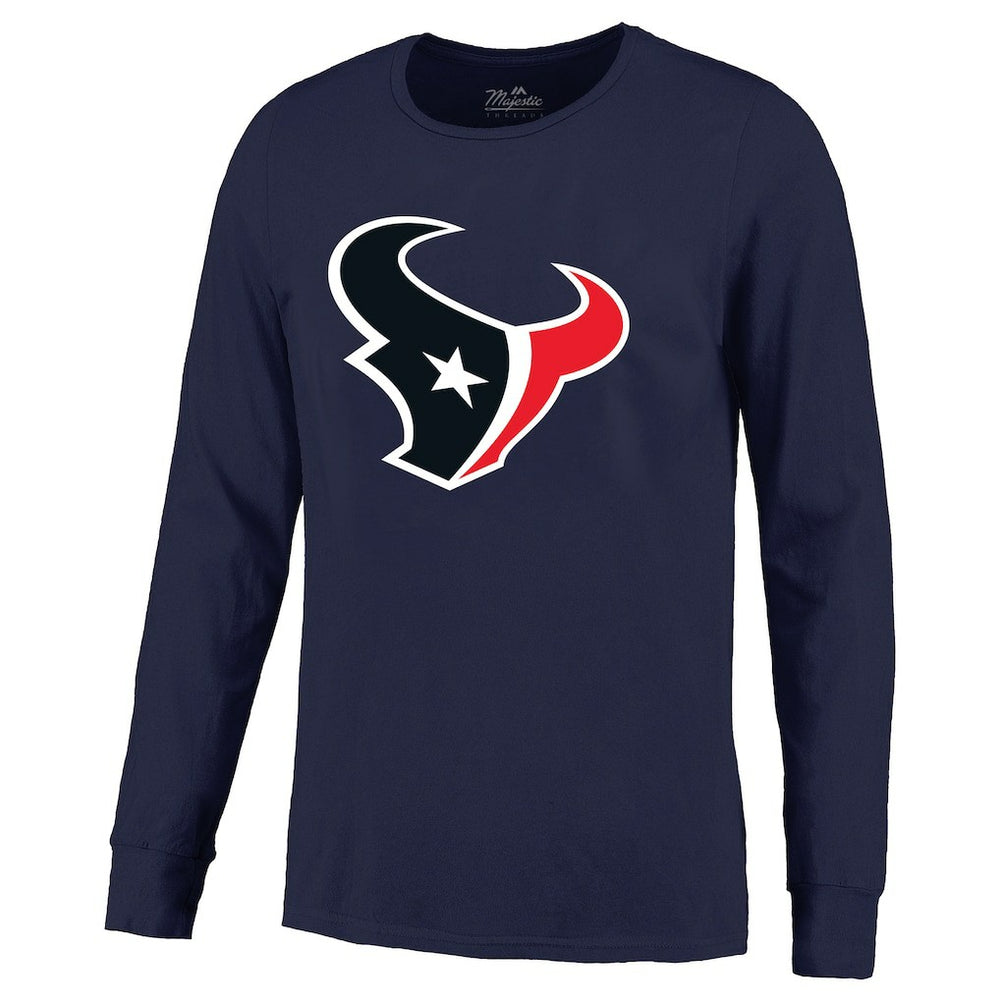 C.J. Stroud Houston Texans Majestic Threads Name & Number Non-Distressed Long Sleeve T-Shirt - Navy sale