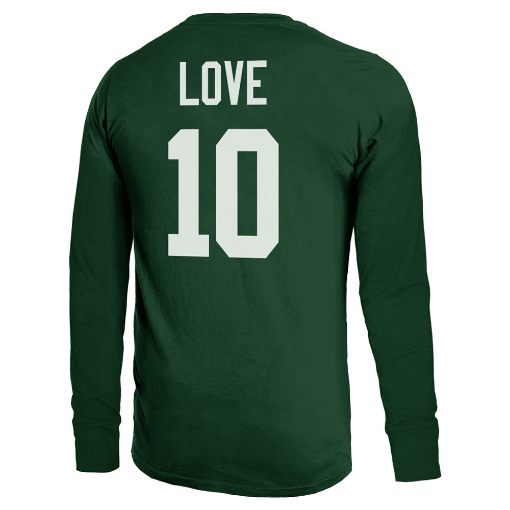 Jordan Love Green Bay Packers Majestic Threads Name & Number Long Sleeve T-Shirt - Green discount