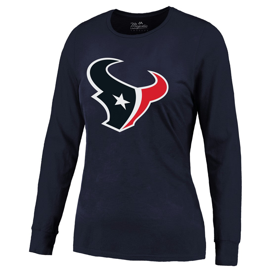 C.J. Stroud Houston Texans Majestic Threads Women's Player Name & Number Long Sleeve T-Shirt - Navy discount