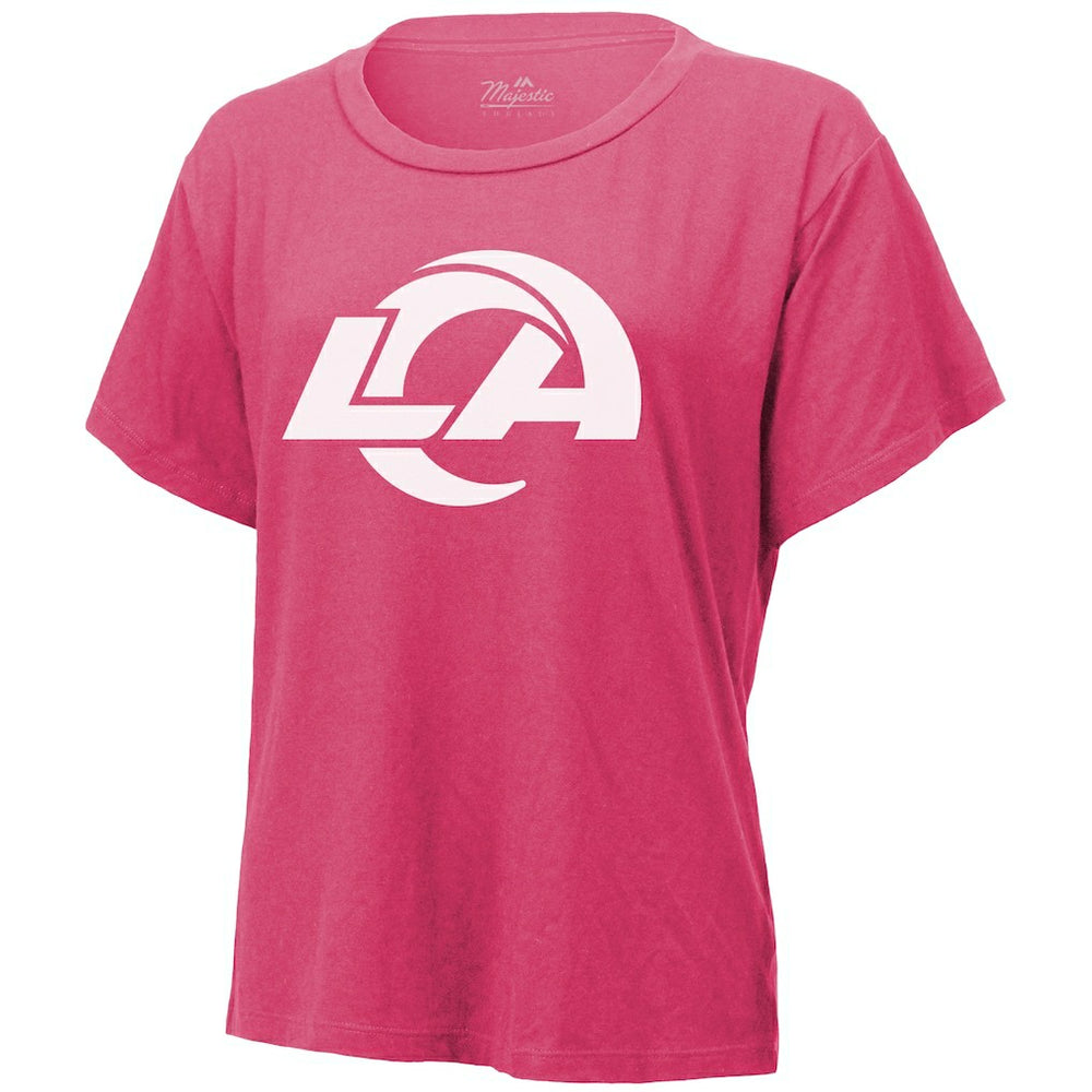 Puka Nacua Los Angeles Rams Majestic Threads Women's Name & Number T-Shirt - Pink discount