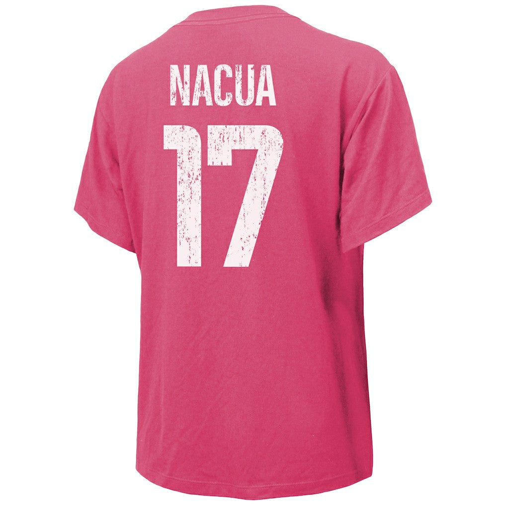 Puka Nacua Los Angeles Rams Majestic Threads Women's Name & Number T-Shirt - Pink discount
