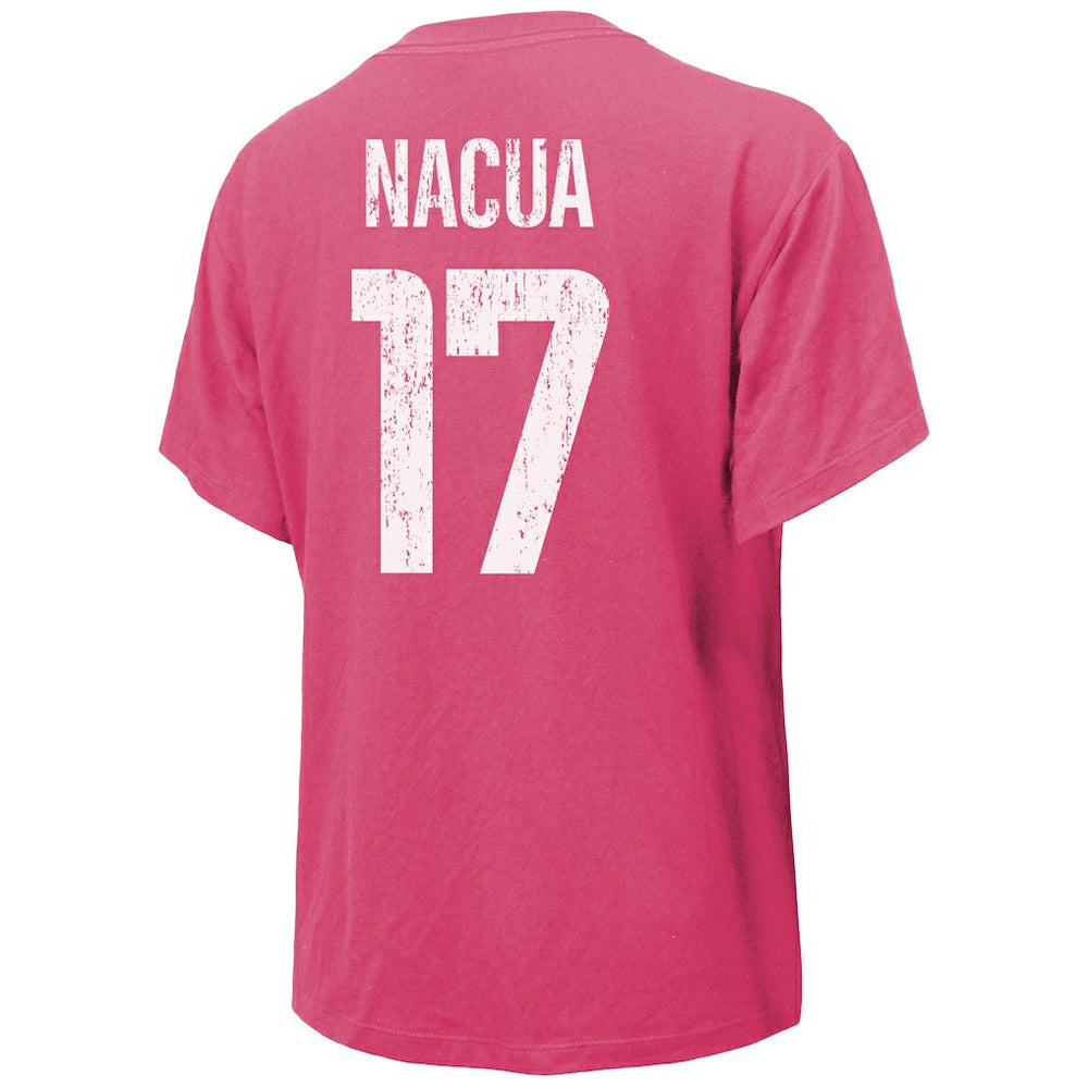 Puka Nacua Los Angeles Rams Majestic Threads Women's Name & Number T-Shirt - Pink discount
