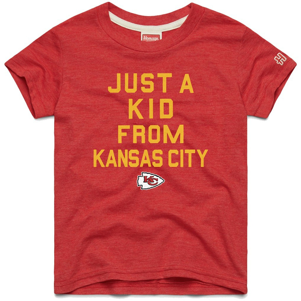 Kansas City Chiefs Homage Youth Just a Kid Tri-Blend T-Shirt - Red discount