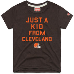 Cleveland Browns Homage Youth Just a Kid Tri-Blend T-Shirt - Brown discount