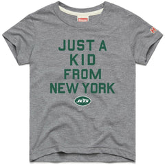 New York Jets Homage Youth Just a Kid Tri-Blend T-Shirt - Gray outlet