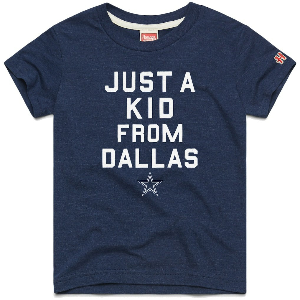 Dallas Cowboys Homage Youth Just a Kid Tri-Blend T-Shirt - Navy cheap
