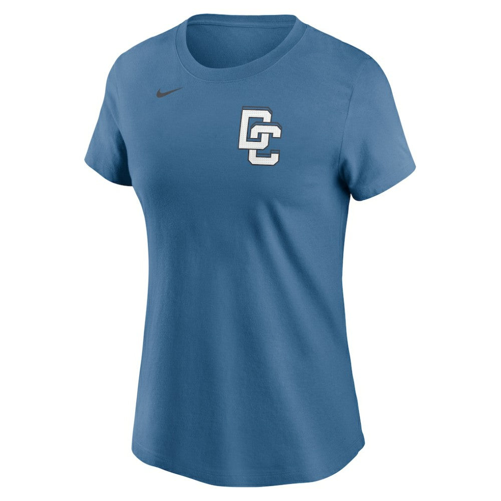 James Wood Washington Nationals Women's 2025 City Connect Fuse Name & Number T-Shirt - Blue | Nike