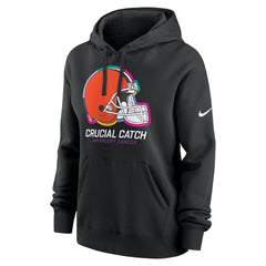 Cleveland Browns Women's 2024 NFL Crucial Catch Club Pullover Hoodie - Black | Nike sale