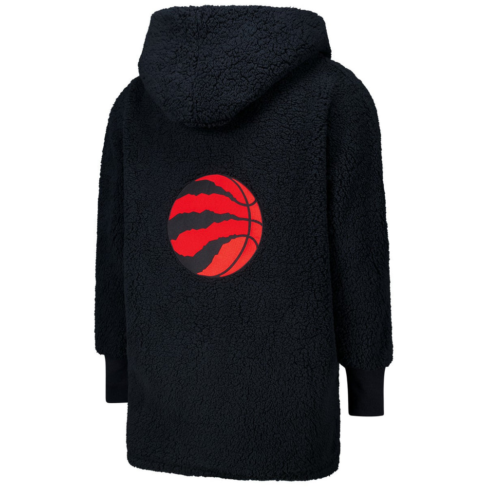 The Best Lounger in the World By Jill Martin Toronto Raptors Unisex Black Oversized Open-Front Hoodie Sweater sale