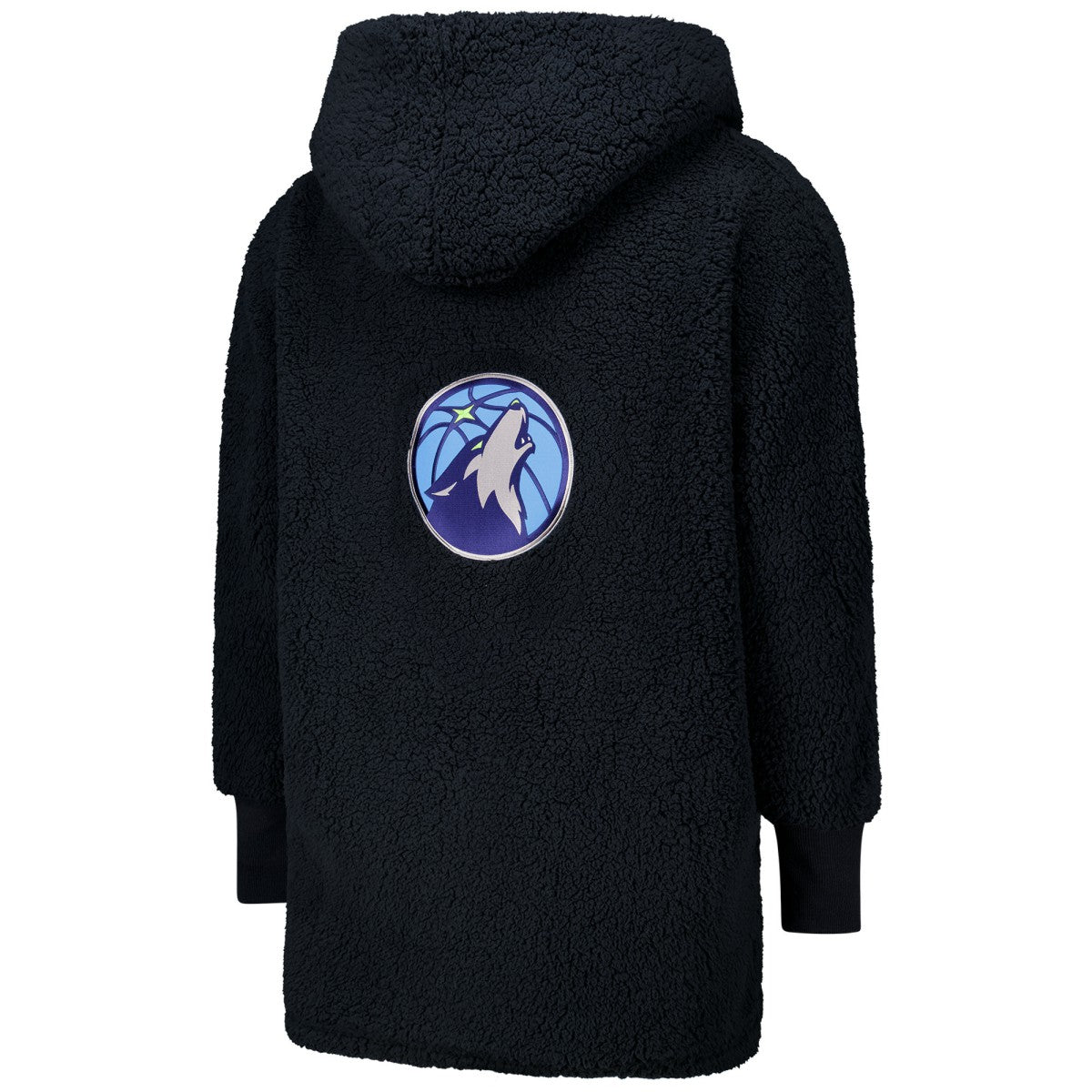 The Best Lounger in the World By Jill Martin Minnesota Timberwolves Unisex Navy Oversized Open-Front Hoodie Sweater discount