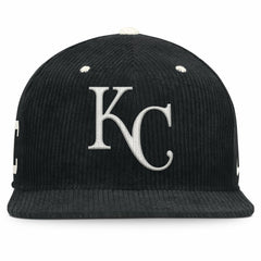 Kansas City Royals Pro Corduroy Structured Snapback Hat - Black | Nike