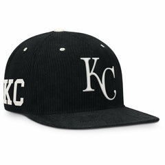 Kansas City Royals Pro Corduroy Structured Snapback Hat - Black | Nike
