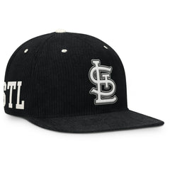 St. Louis Cardinals Pro Corduroy Structured Snapback Hat - Black | Nike