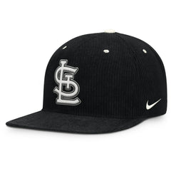 St. Louis Cardinals Pro Corduroy Structured Snapback Hat - Black | Nike