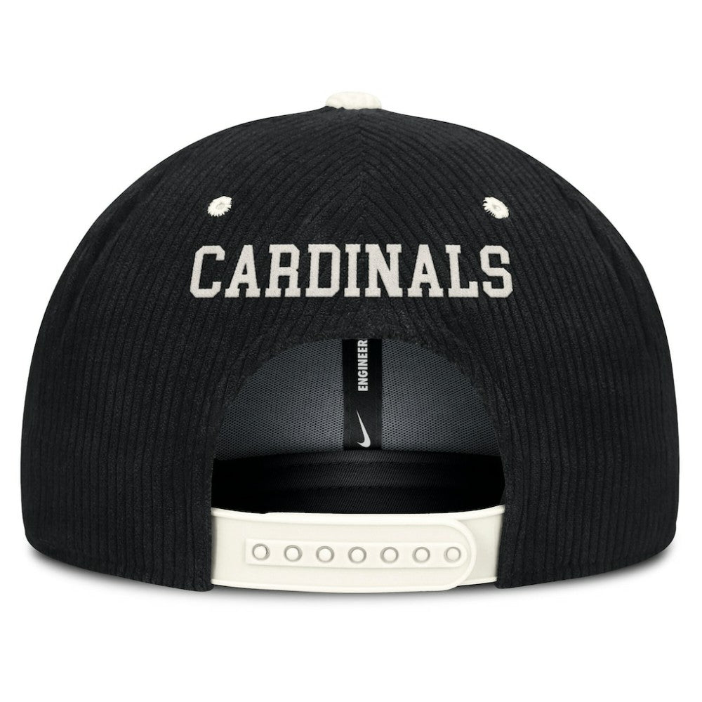 St. Louis Cardinals Pro Corduroy Structured Snapback Hat - Black | Nike