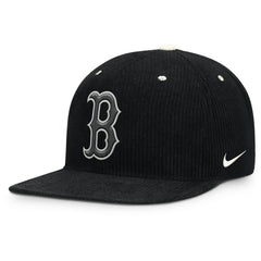 Boston Red Sox Pro Corduroy Structured Snapback Hat - Black | Nike