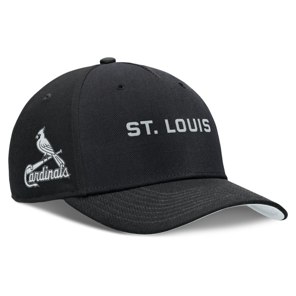 St. Louis Cardinals Rise Performance Adjustable Hat - Black | Nike