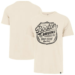 Boston Bruins '47 Poke Check Franklin T-Shirt Cream