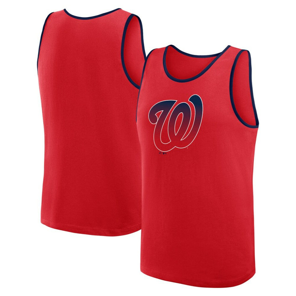 Washington Nationals Logo Athletic Unmatched Success Tank Top - Red