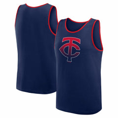 Minnesota Twins Logo Athletic Unmatched Success Tank Top - Navy