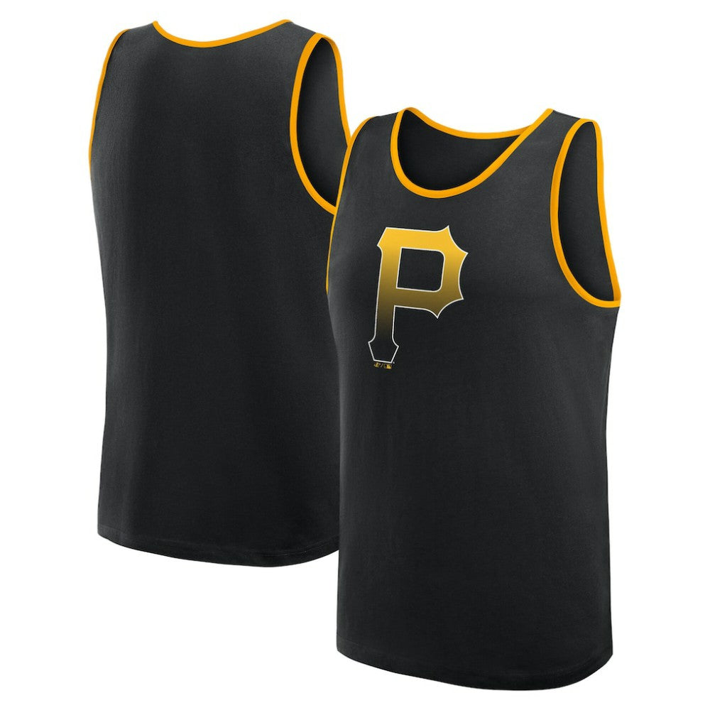 Pittsburgh Pirates Logo Athletic Unmatched Success Tank Top - Black