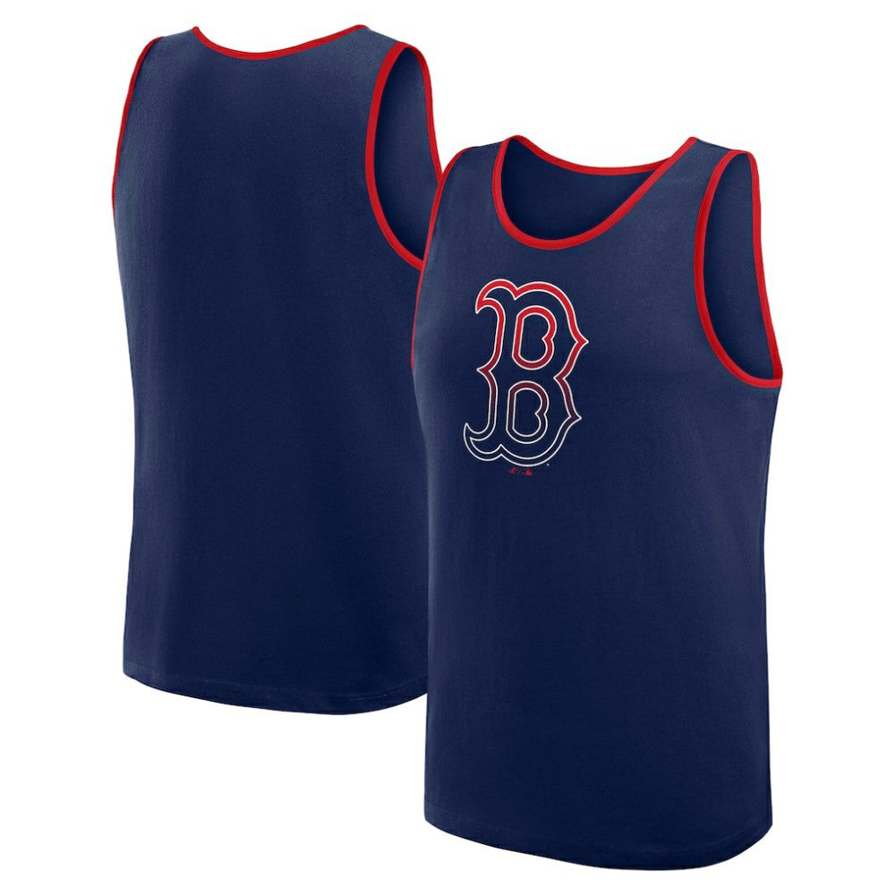 Boston Red Sox Logo Athletic Unmatched Success Tank Top - Navy