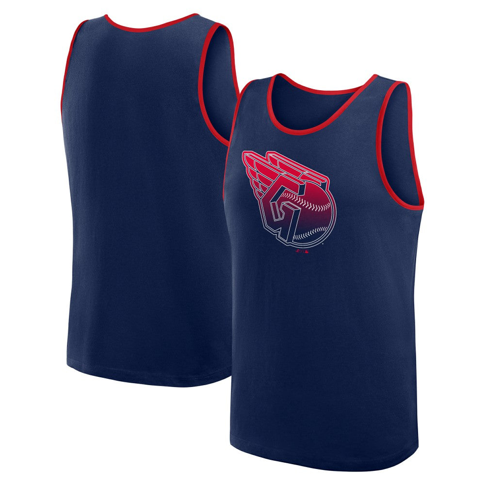 Cleveland Guardians Logo Athletic Unmatched Success Tank Top - Navy
