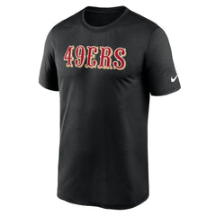 San Francisco 49ers Primetime Legend Wordmark Performance T-Shirt - Black | Nike on sale