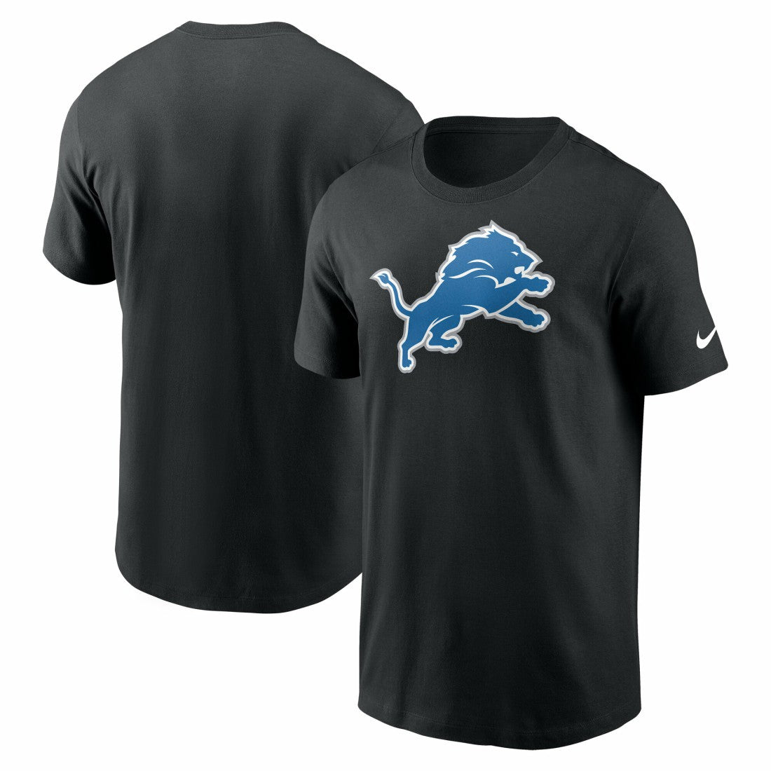 Detroit Lions Primetime Logo Essential T-Shirt - Black | Nike discount