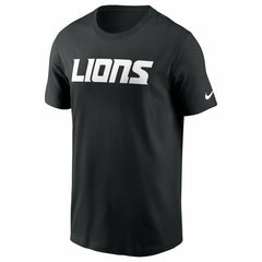 Detroit Lions Primetime Wordmark Essential T-Shirt - Black | Nike discount