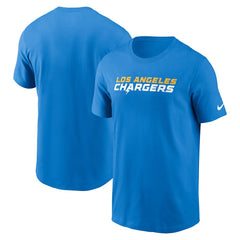 Los Angeles Chargers Primetime Wordmark Essential T-Shirt - Powder Blue | Nike for sale