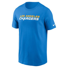 Los Angeles Chargers Primetime Wordmark Essential T-Shirt - Powder Blue | Nike for sale
