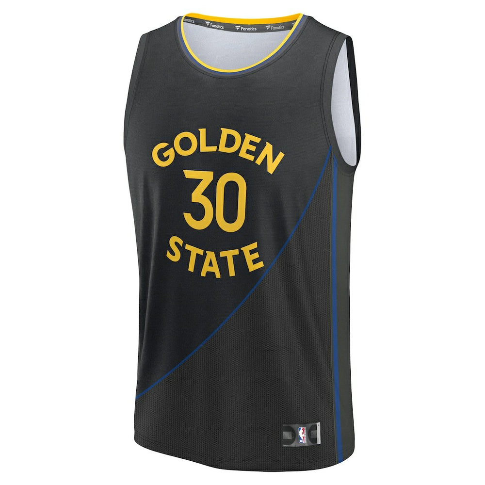 Stephen Curry Golden State Warriors Fast Break Replica Player Jersey sale - Statement Editi- Black | Fanatics shop
