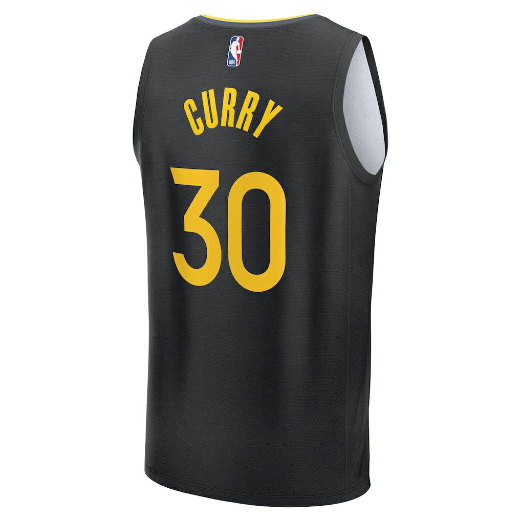Stephen Curry Golden State Warriors Fast Break Replica Player Jersey sale - Statement Editi- Black | Fanatics shop