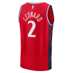 Kawhi Leonard LA Clippers Fast Break Replica Player Jersey - Statement Edition - Red | Fanatics sale
