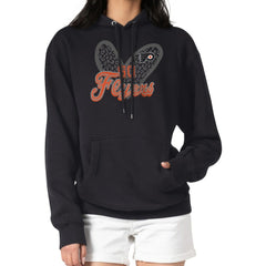 Philadelphia Flyers G-III 4Her by Carl Banks Women's Animal Print Heart Fleece Pullover Hoodie Black