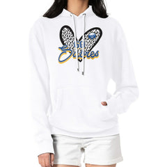Buffalo Sabres G-III 4Her by Carl Banks Women's Animal Print Heart Fleece Pullover Hoodie White