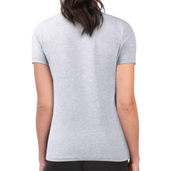 Pittsburgh Penguins G-III 4Her by Carl Banks Women's Super-Slim Fit Lightweight Animal Print Heart T-Shirt Heather Gray