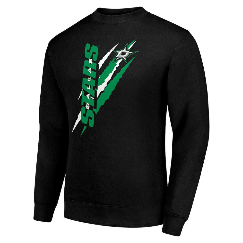 Dallas Stars Starter Color Scratch Pullover Sweatshirt Black