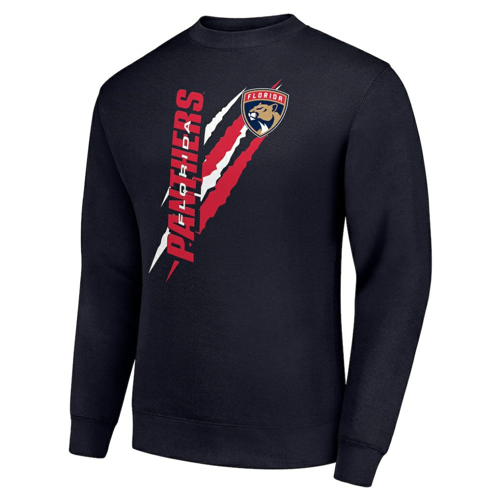 Florida Panthers Starter Color Scratch Pullover Sweatshirt Navy