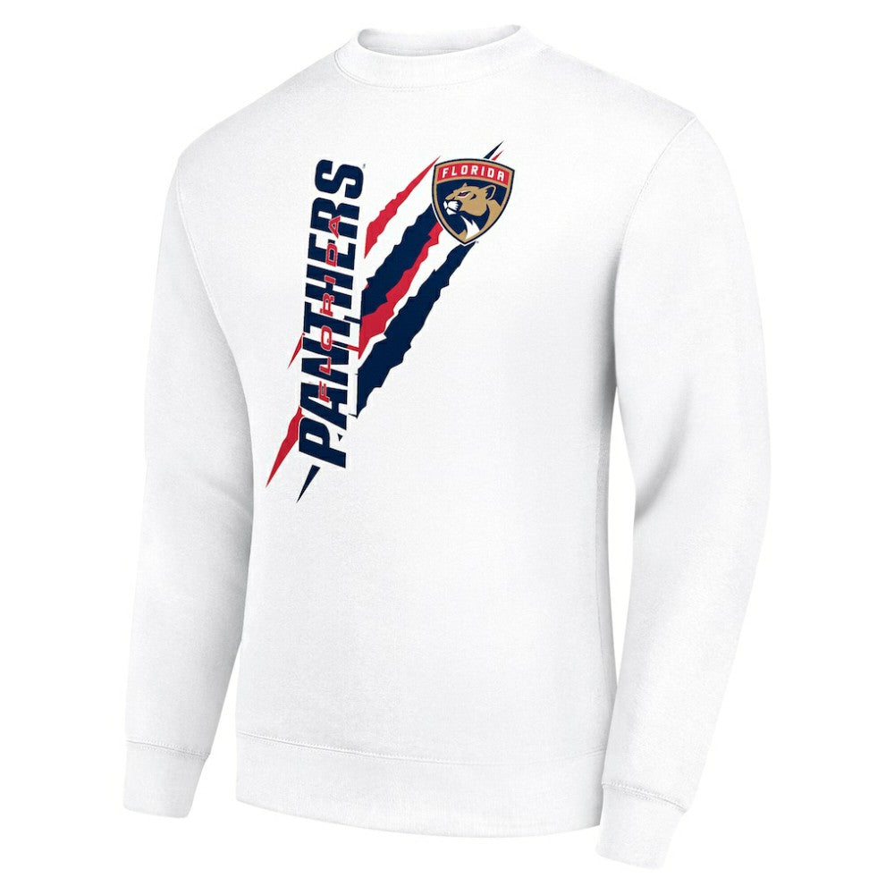 Florida Panthers Starter Color Scratch Pullover Sweatshirt White