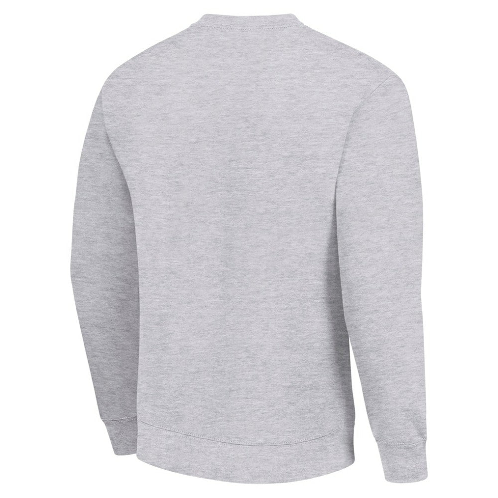 St. Louis Blues Starter Stick And Puck Logo Fleece Pullover Sweatshirt Heather Gray