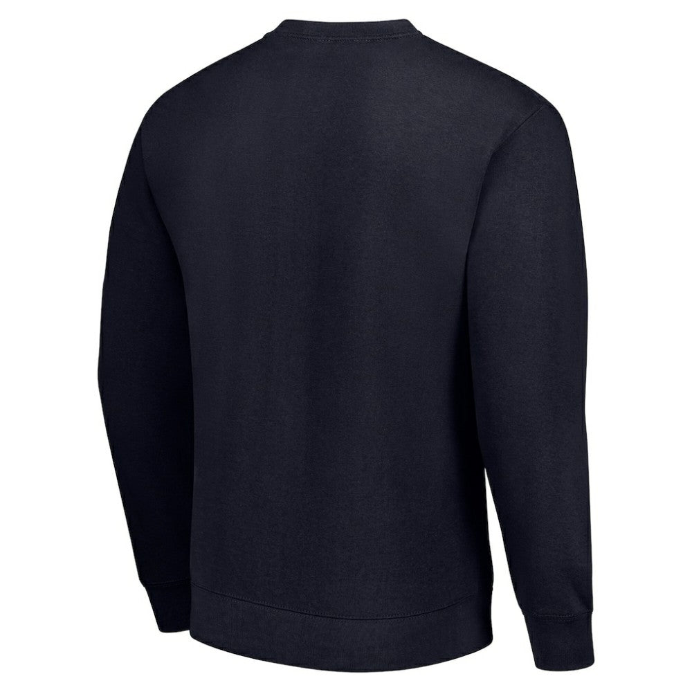 Nashville Predators Starter Stick And Puck Logo Fleece Pullover Sweatshirt Navy