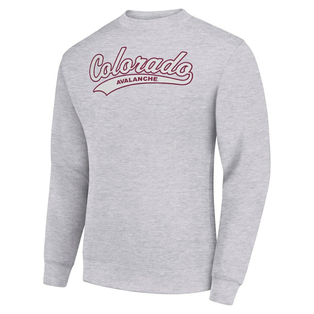 Colorado Avalanche Starter  Tailsweep City Pullover Sweatshirt Heather Gray