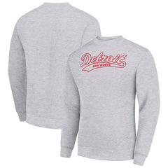 Detroit Red Wings Starter  Tailsweep City Pullover Sweatshirt Heather Gray
